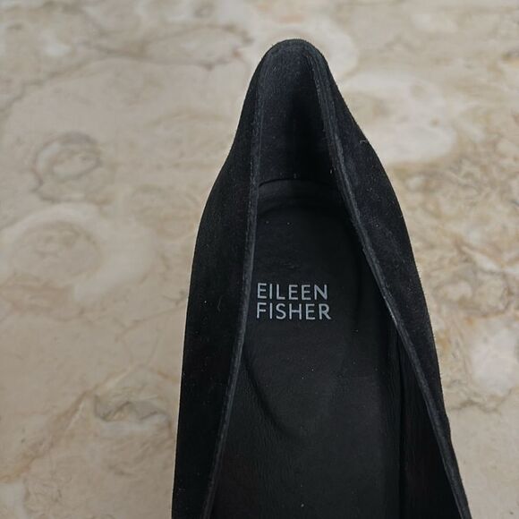 Eileen Fisher Becon Suede Platform Pumps - Picture 10 of 14